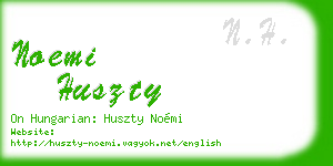 noemi huszty business card